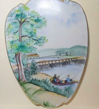 Lefton Hand Painted Four Seasons Wall Plaques Set of 4 3
