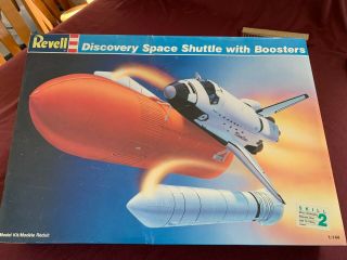 Revell Discovery Space Shuttle With Boosters 1988 1:144 - Open Box