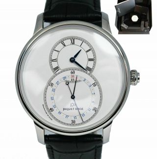 Jaquet Droz Sw Grande Seconde Quantieme Silver 43mm Automatic J007030242 Watch