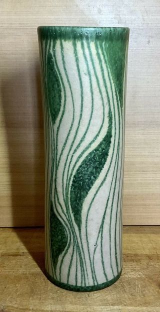 Italian Alvino Bagni Oval Vase Earthy Glaze