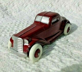 Vintage 1930s Barclay Slush Cast Metal Toy Coupe Car 4 1/2 " Custom