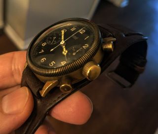1943 WW2 HANHART Luftwaffe pilot flyback chronograph 40mm all 3
