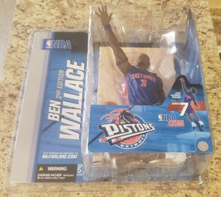 Mcfarlane Nba Sportspicks Ben Wallace Action Figure Cornrows Detroit Pistons