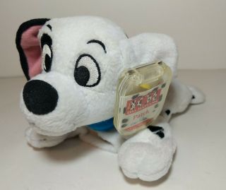 Vintage Disney 101 Dalmatians Patch Plush Beanie Toy Dog 7 " Mattel Star Bean