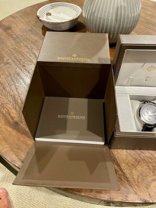 BAUME & MERCIER CAPELAND MOA10067 STAINLESS STEEL CHRONO AUTOMATIC WATCH 44mm 5