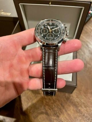 BAUME & MERCIER CAPELAND MOA10067 STAINLESS STEEL CHRONO AUTOMATIC WATCH 44mm 6