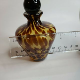 Murano Brown Speckled Perfume Bottle With Elegant Stopper,  MCM 3