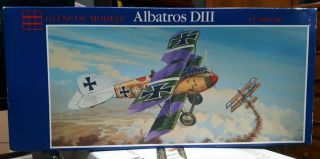 Glencoe 05101 Albatros Diii German Wwi Airplane 1/48 Scale Model Kit