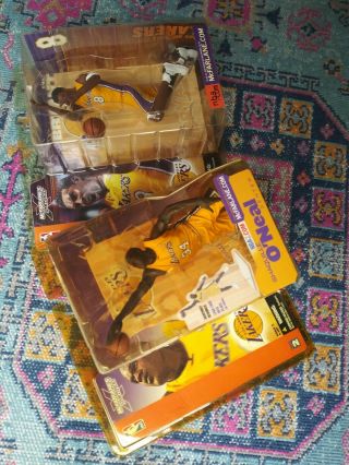 Mcfarlane Nba Kobe Bryant & Shaq Figures Lakers Legends Hof