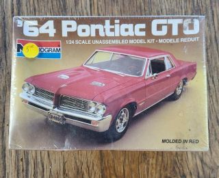 Vintage Monogram 1/24 1964 Pontiac Gto 2714 Model Kit 1985