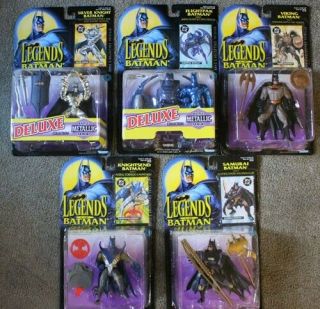 Legends Of Batman Set Of 5 Action Figures With Card (kenner 1995)