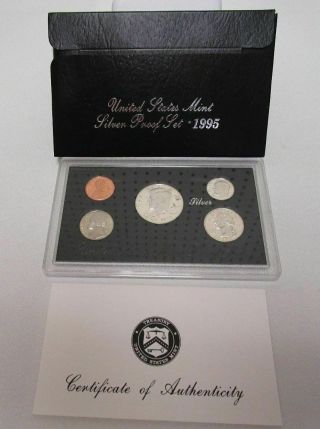 1995 Silver Us Proof Set - 5 Coins