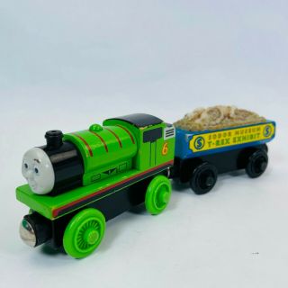 Percy And The T - Rex Fossil Car Thomas & Friends Wooden Railway Train Engine