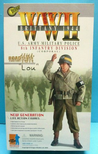 Dragon 70279 12 " 1/6 Lou Wwii Us Army 8th Div.  Military Police Action Figure Mib