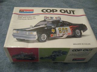Monogram Cop Out Drag Strip Police Car.  It Is 1/24 Scale.