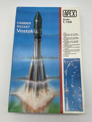 Apex 1:144 Scale Carrier Rocket Vostok Plastic Model Kit Incomplete