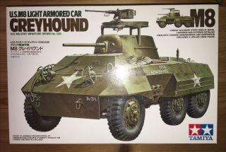 M8 Greyhound Us Light Armored Car - 1/35 Scale Tamiya Unassembled Afv Kit Mm - 228