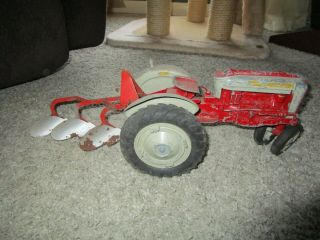 Ford Holland Farm Toy Hubley Tractor N Mounted 3 Bottom Tillage Plow