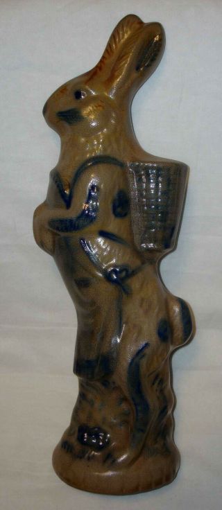 1995 Beaumont Brothers Pottery Bbp Salt Glazed Stoneware 17 ¼” Easter Rabbit