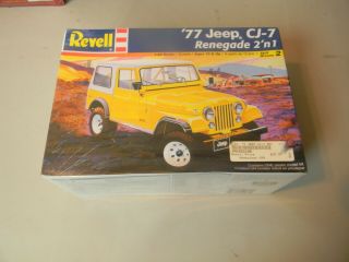 Revell 77 Jeep Cj - 7 Renegade 2n1 Factory Model Kit 1:24