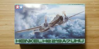 Tamiya 1/48 Plastic Model Kit Heinkel He 219 A - 7 Uhu 61057 Parts