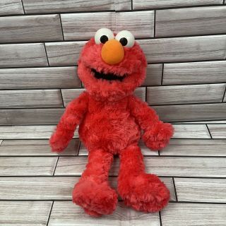 Elmo Plush Gund 14” Stuffed Animal W/ Plastic Eyes 2002 Sesame Street