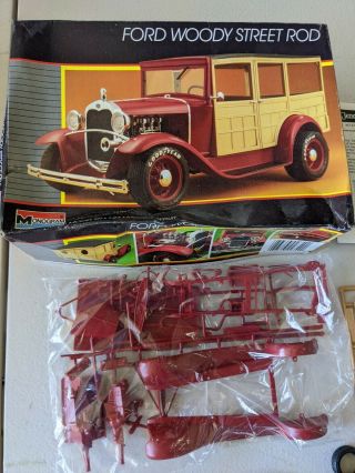 Monogram Ford Woody Street Rod Model Car Kit From 1987 Kit 2749 Open Box