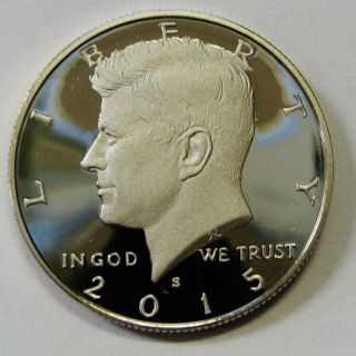 2015 - S Clad Proof John F Kennedy Half Dollar Flashy No Haze Gem Priced Right