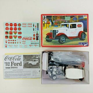 Mpc 1/25 1932 Coca Cola Ford Sedan Delivery Plastic Model Kit Mpc902 Open Box