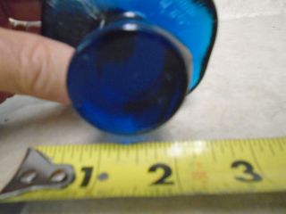 VINTAGE VIKING GLASS BLUENIQUE BLUE MUSHROOM PAPERWEIGHT ART DECO MID CENTURY 3