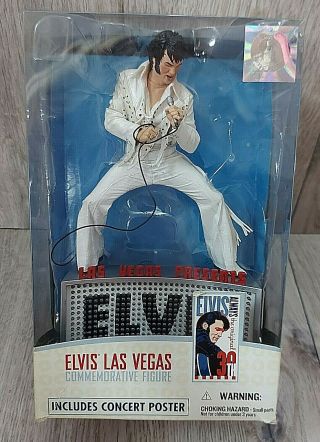 Elvis Presley Las Vegas 12 - Inch Action Figure,  Poster Mcfarlane Toys 2005.  Nib