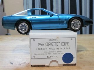 1996 Chevy Corvette Coupe 1/25 Scale Plastic Model Car,  Dealer Promo.