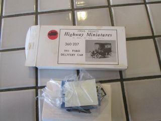 Jordan Products Highway Miniatures 1911 Ford Delivery Car Kit H O Scale ////