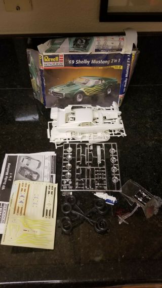 Revell 1969 Ford Shelby Mustang 2 In 1 1/25 Scale Car Model Kit