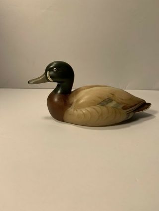 Fenton Art Glass TK Spindler SIGNED HAND PAINTED Mallard Duck Figurine 2