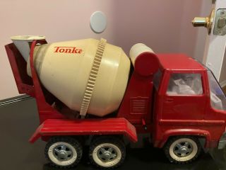 Red And White Tonka (mound Minn) Gas Turbine Cement Mixer