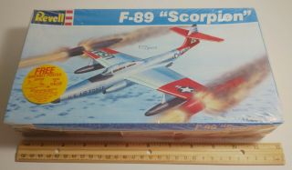 Vintage 1987 Revell 1/77 F - 89 Scorpion Model Plane Kit 4352 Parts In Factory Bag