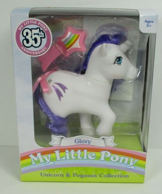 My Little Pony Unicorn Glory Mib Basic Fun Usa 2018 Mlp G1 35th Anniv