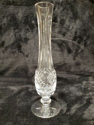 Waterford Lismore Crystal Footed Bud Vase 9 1/4 " Tall