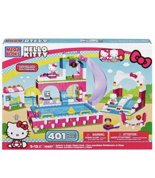 Hello Kitty Mega Bloks 401 Pc Splash & Swim Water Park Playset