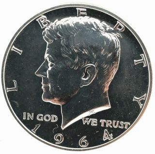1964 Kennedy Half Dollar 90 Silver Gem Bu.  Proof - Collectible 50c.