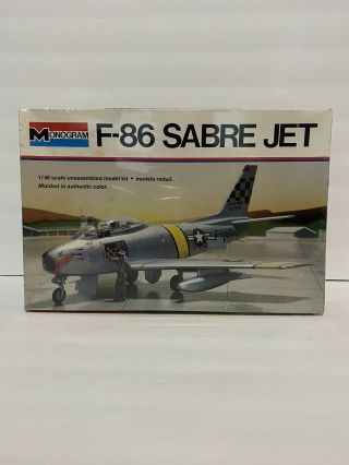 Monogram 1/48 F - 86 Sabre Jet Plastic Model Kit In