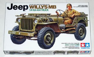 Tamiya 35219 1/35 Us Army Jeep Willys Mb 1/4 Ton Truck Model Kit