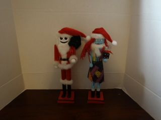 Nightmare Before Christmas Santa Jack And Sally Nutcrackers With Tags 2021
