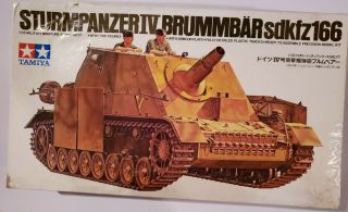 1/35 Tamiya Sturmpanzer Iv Brummbar Sdkfz166 Tank Armor Plastic Model Kit 35077