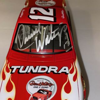 Action 1:24 Darrell Waltrip Autographed 12 One And Done Toyota Tundra