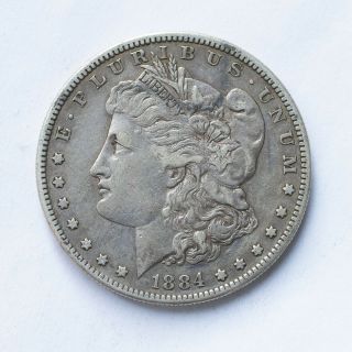 1884 - S Morgan Silver Dollar,  Circulated