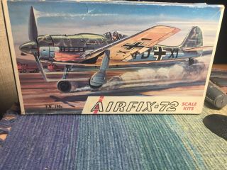 Vtg Focke Wulf Fw190 D Series 6 - 39 1/72 Scale Partial Built Complete
