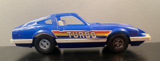 Vintage Processed Plastic 1968 280z Blue Datsun Turbo 9140