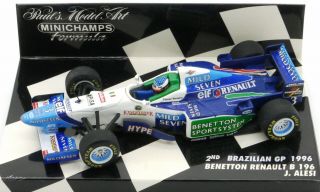 Minichamps Mild Seven Benetton B196 G.  Berger 2nd Brazil Gp 1996 1/43 F1